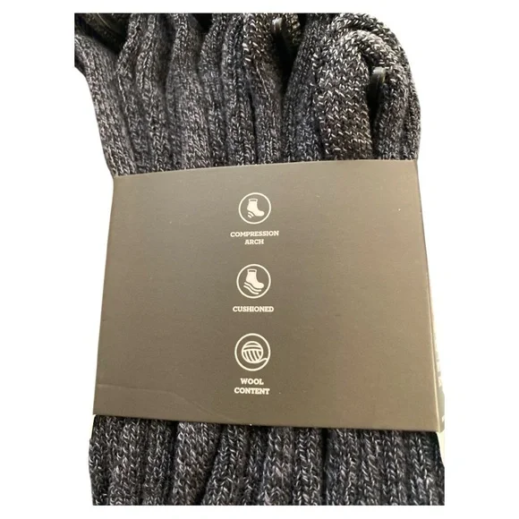 Timberland Men's Wool Cushioned Crew Socks - Dark Gray - Picture 3 of 5